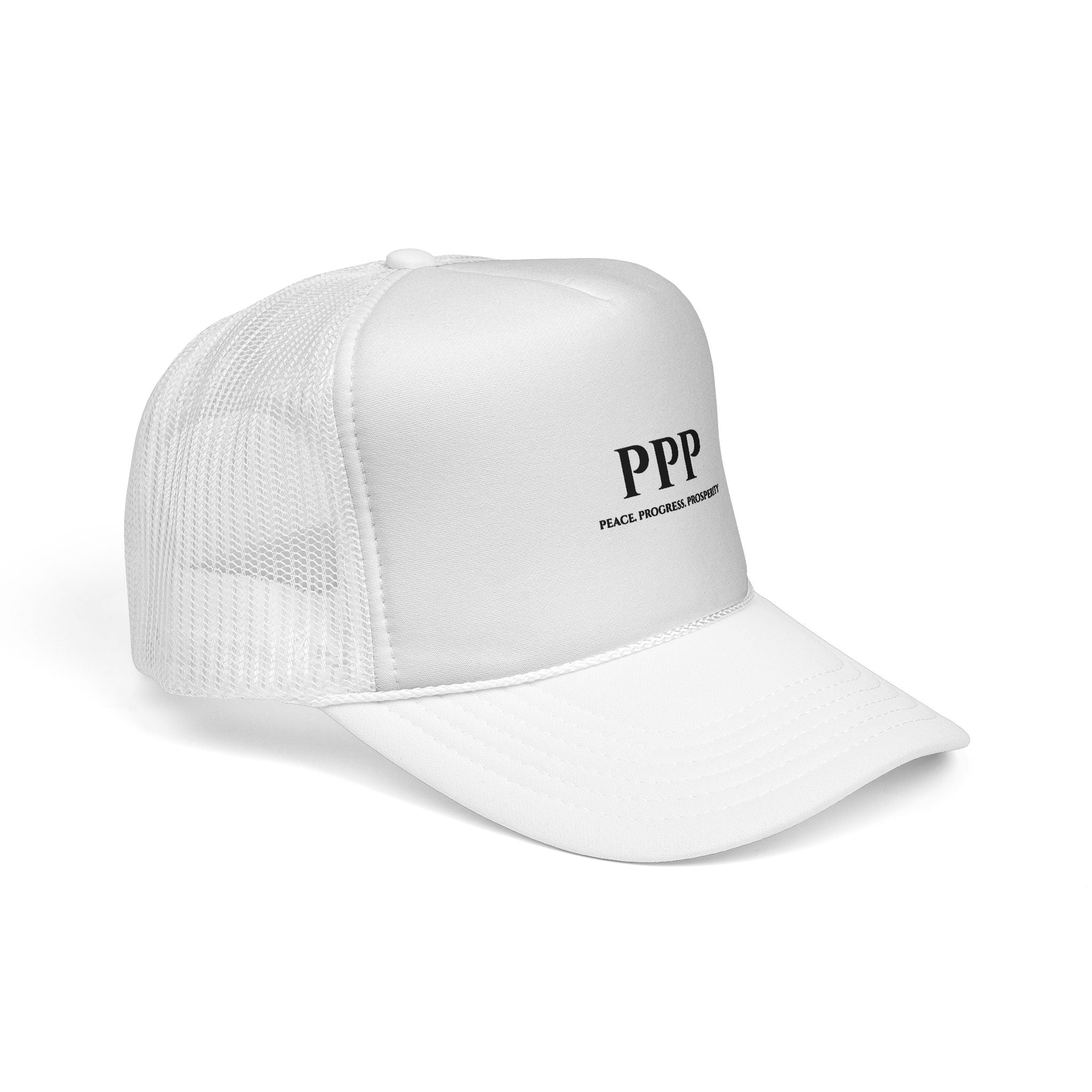 PPP Trucker Hat — Peace. Progress. Prosperity. Mesh Back Cap