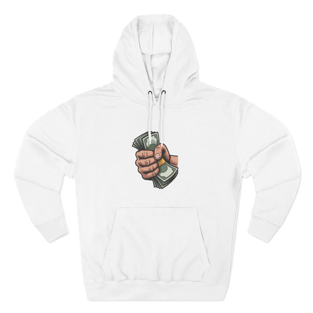 Hoodie - Cash Fist Graphic Front & "PPP" Back Logo Streetwear Hoodie