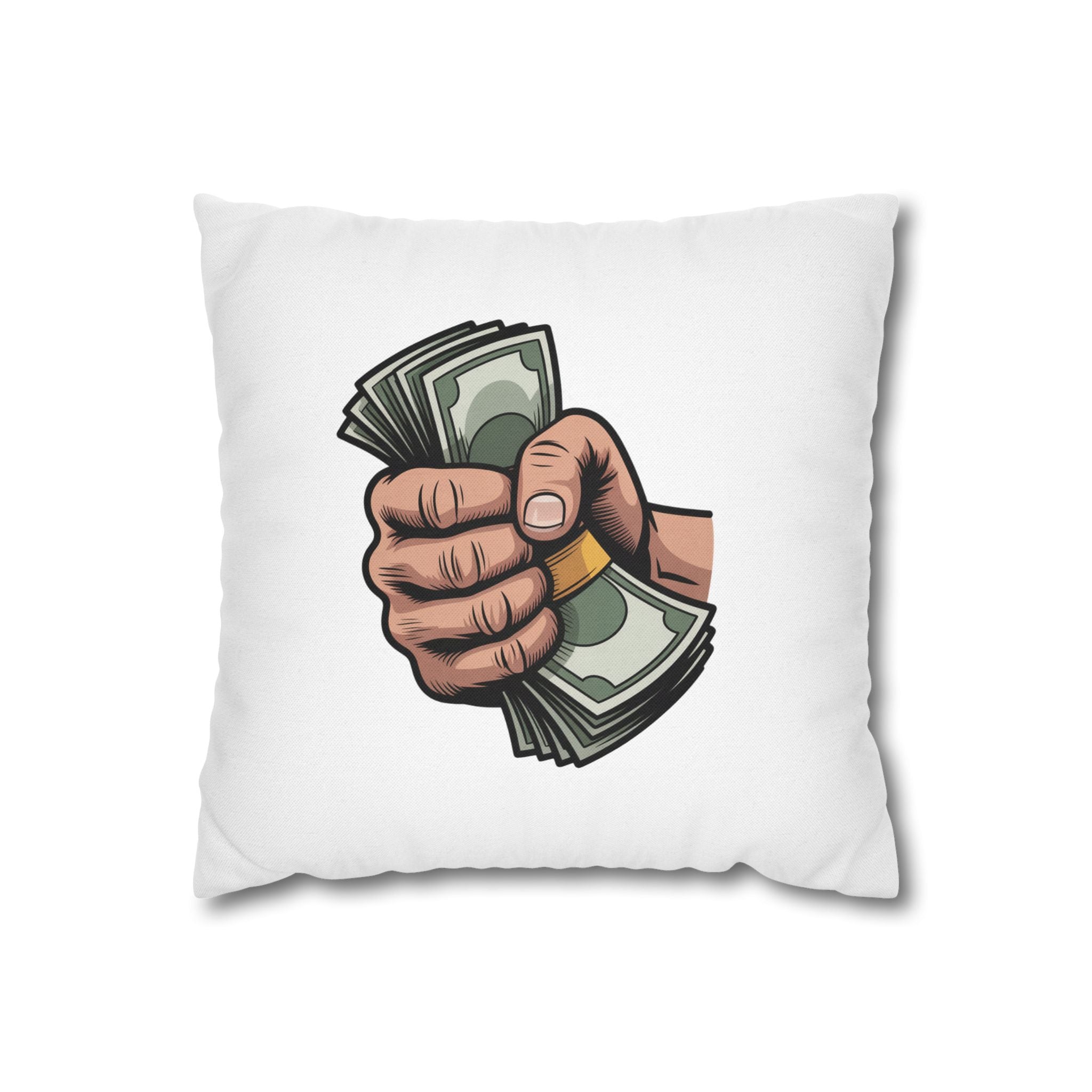 Spun Polyester Square Pillowcase