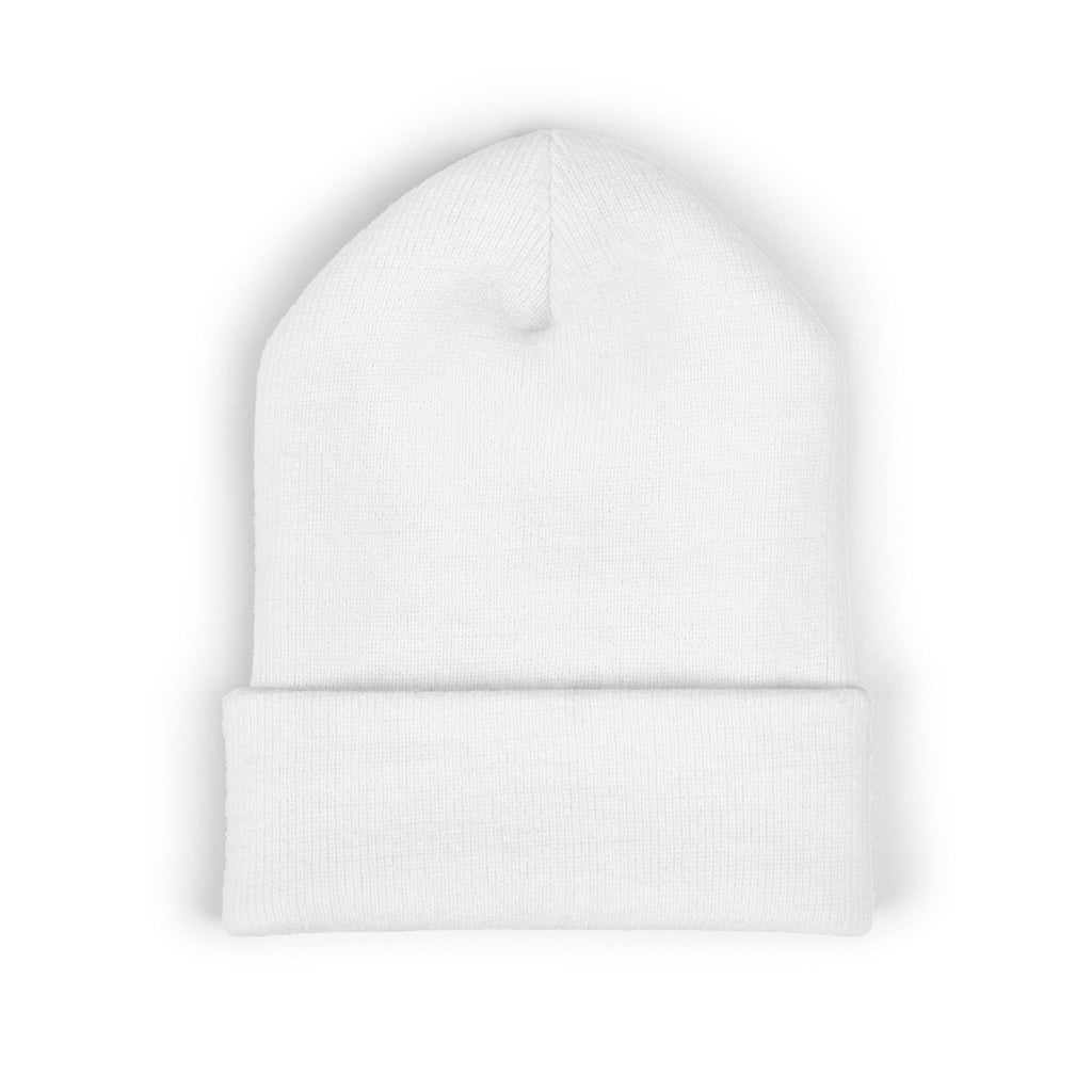 Minimalist Embroidered Cuffed Beanie — 'PPP' Monogram Winter Hat