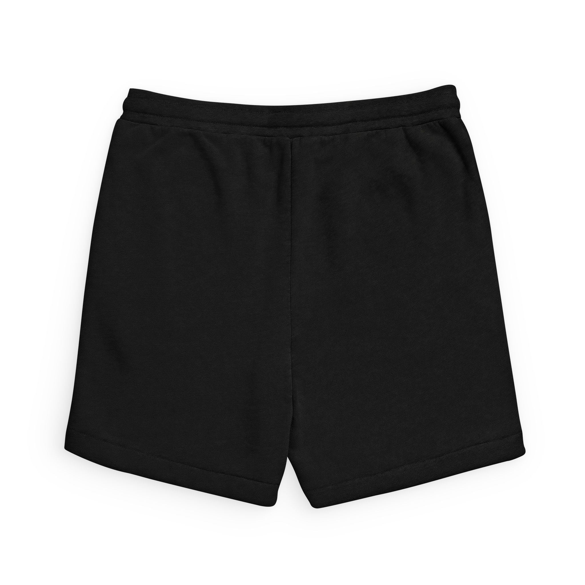 Cash Grip Sweatshorts — Casual Black Fleece Shorts with Money Hand Patch