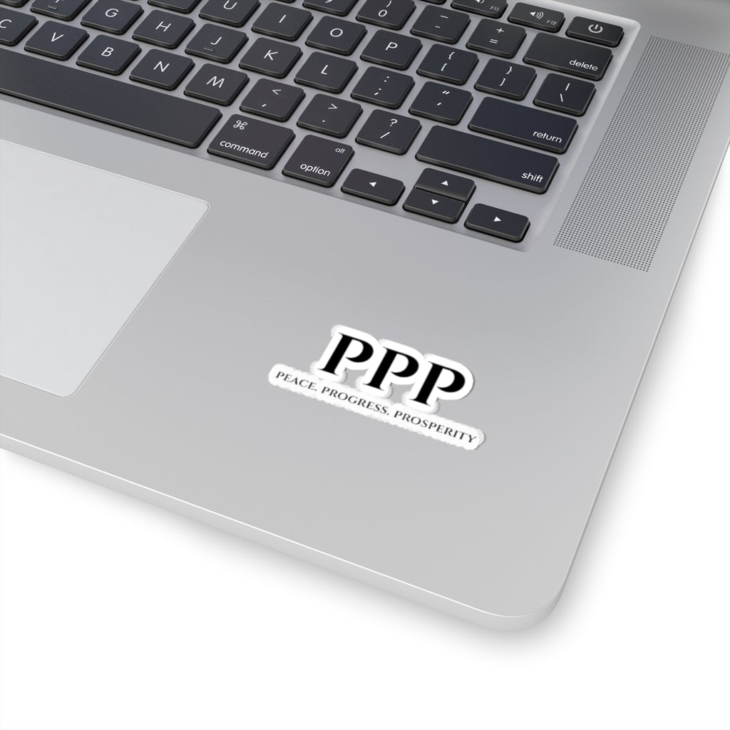 PPP 'Peace. Progress. Prosperity.' Kiss-Cut Sticker