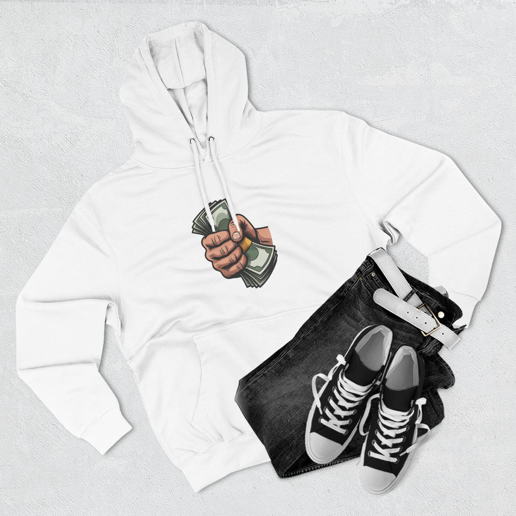 Hoodie - Cash Fist Graphic Front & "PPP" Back Logo Streetwear Hoodie