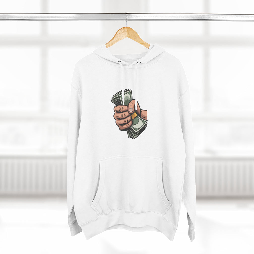 Hoodie - Cash Fist Graphic Front & "PPP" Back Logo Streetwear Hoodie